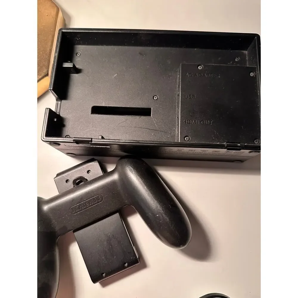 Nintendo Switch White Red Joy-Con Grip Holder & Controller Set